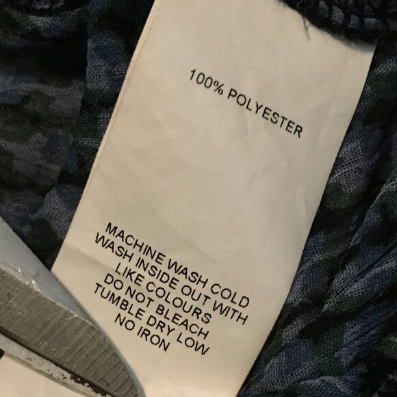 Checkered Chiffon Ruched Puff Sleeve Milkmaid Blouse - Picture 12 of 12